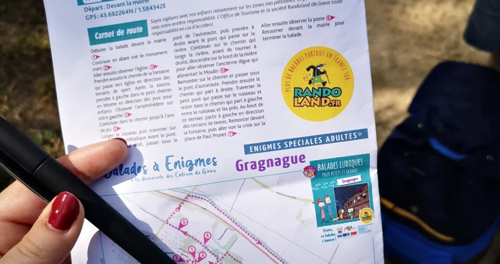 Randoguide des balades ludiques de Gragnague