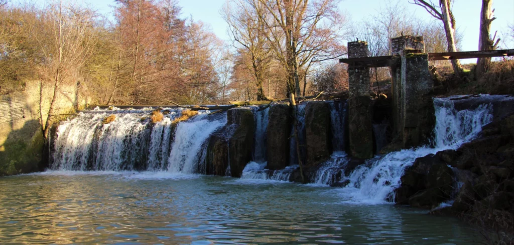 Retenue du moulin de Nagen sur le Girou