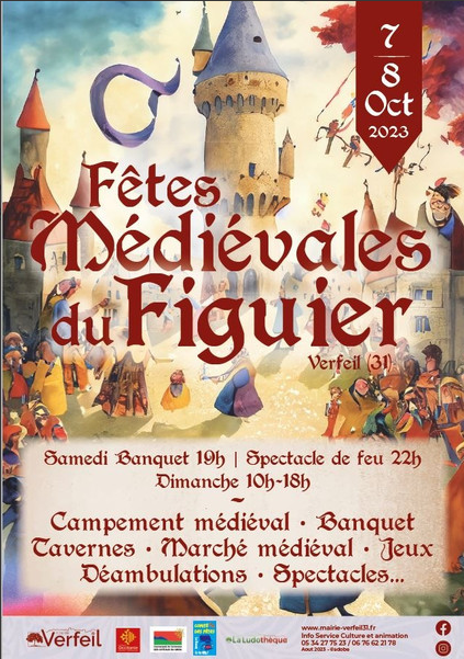 affiche fêtes médiévales 2023