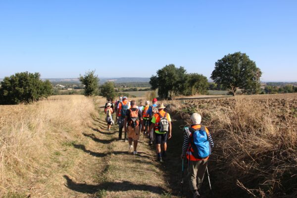 randonneurs sur le chemin de Compostelle