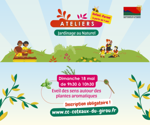 Atelier jardinage du 18 mai : Eveil des sens autour des plantes aromatiques
