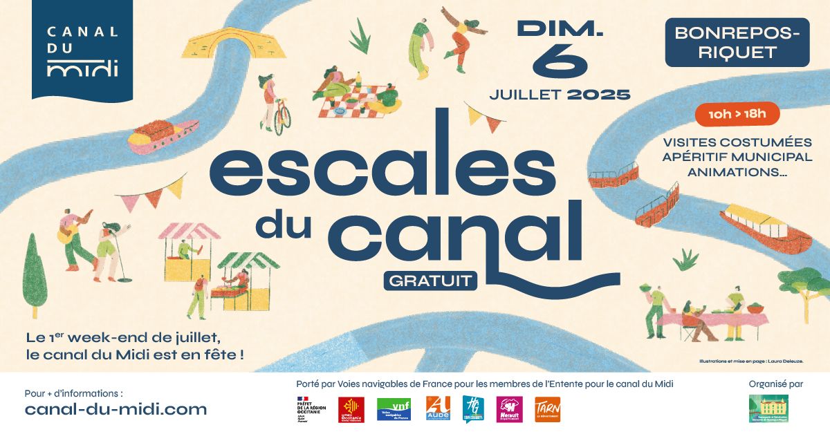 Illustration événement Escales du Canal du Midi au Château de Pierre-Paul Riquet