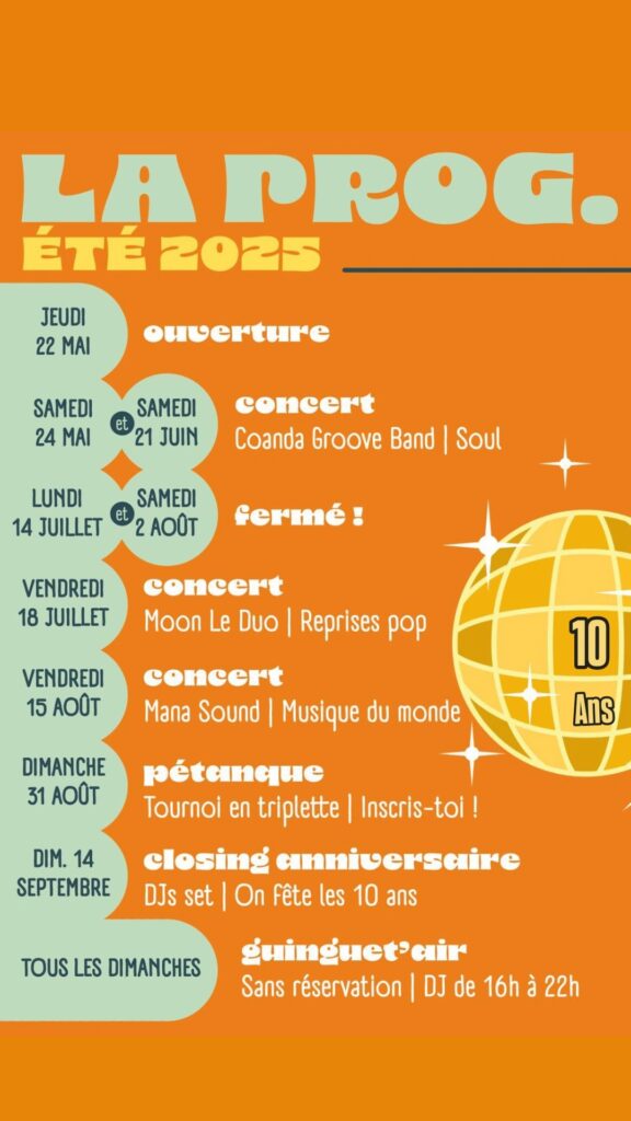 Illustration événement Concert à la Guinguette -18/07