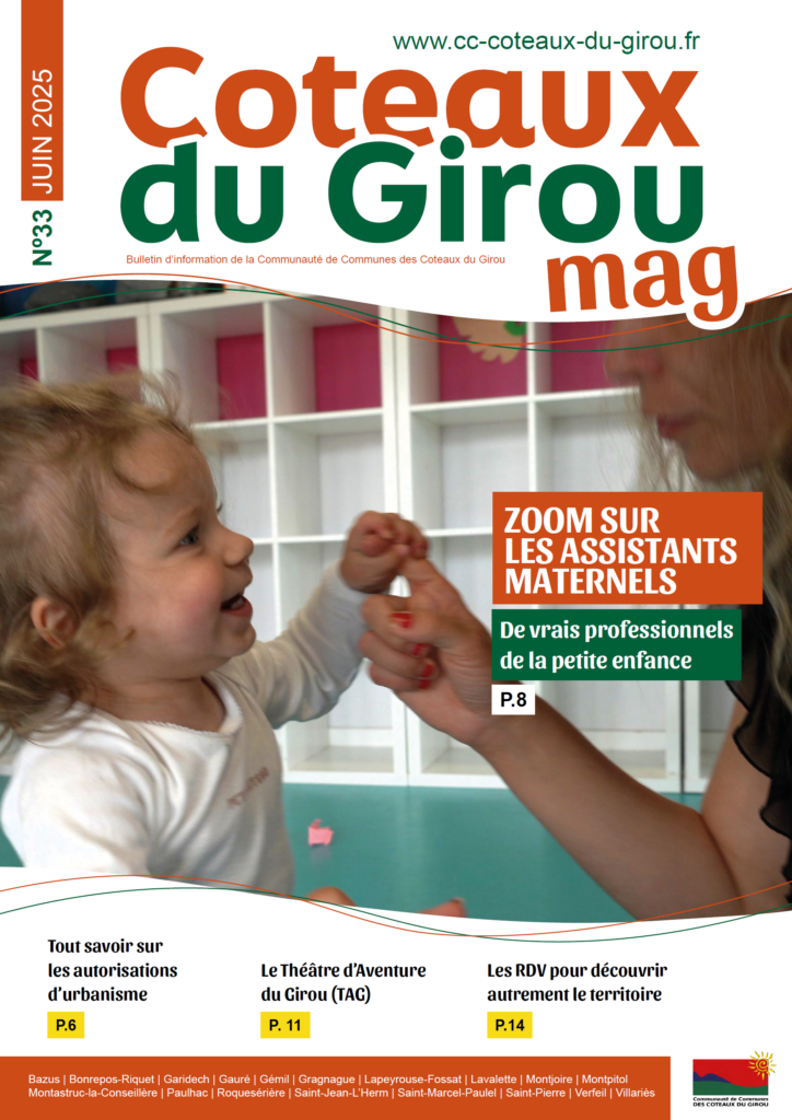 Première de couverture du bulletin Coteaux du Girou Mag 33.
