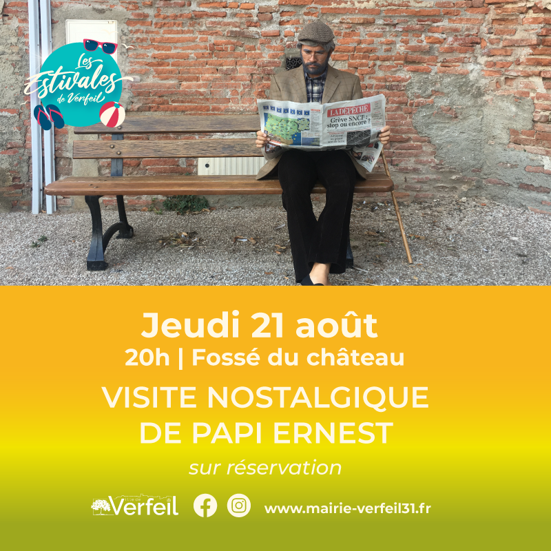 Illustration événement Visites nostalgiques de Papi Ernest – 21/08