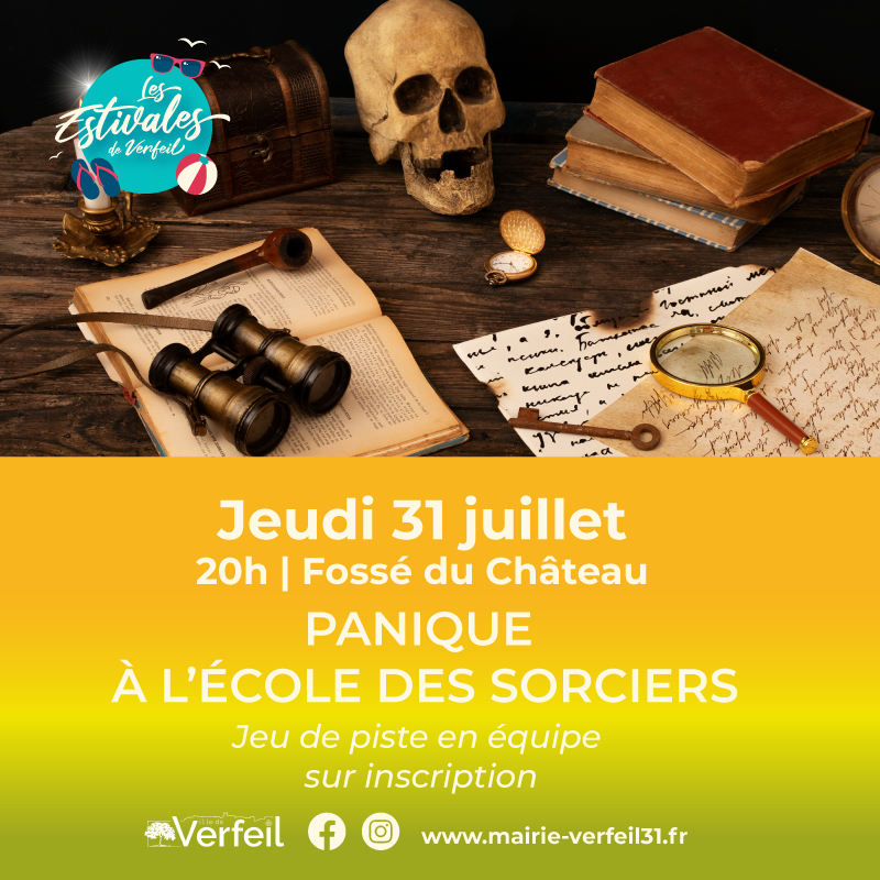 Illustration événement Jeu de piste – Panique à l’école des sorciers