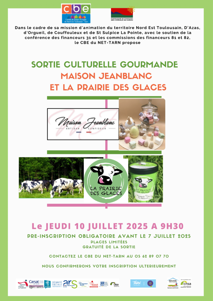 Illustration événement Sortie culturelle gourmande : Visite de la Maison Jeanblanc et la Prairie des Glaces