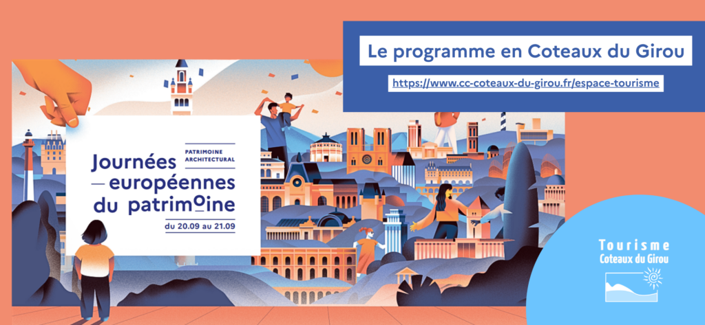 Bannière intégrant le visuel officiel national des Journées Européennes du Patrimoine 2025.
