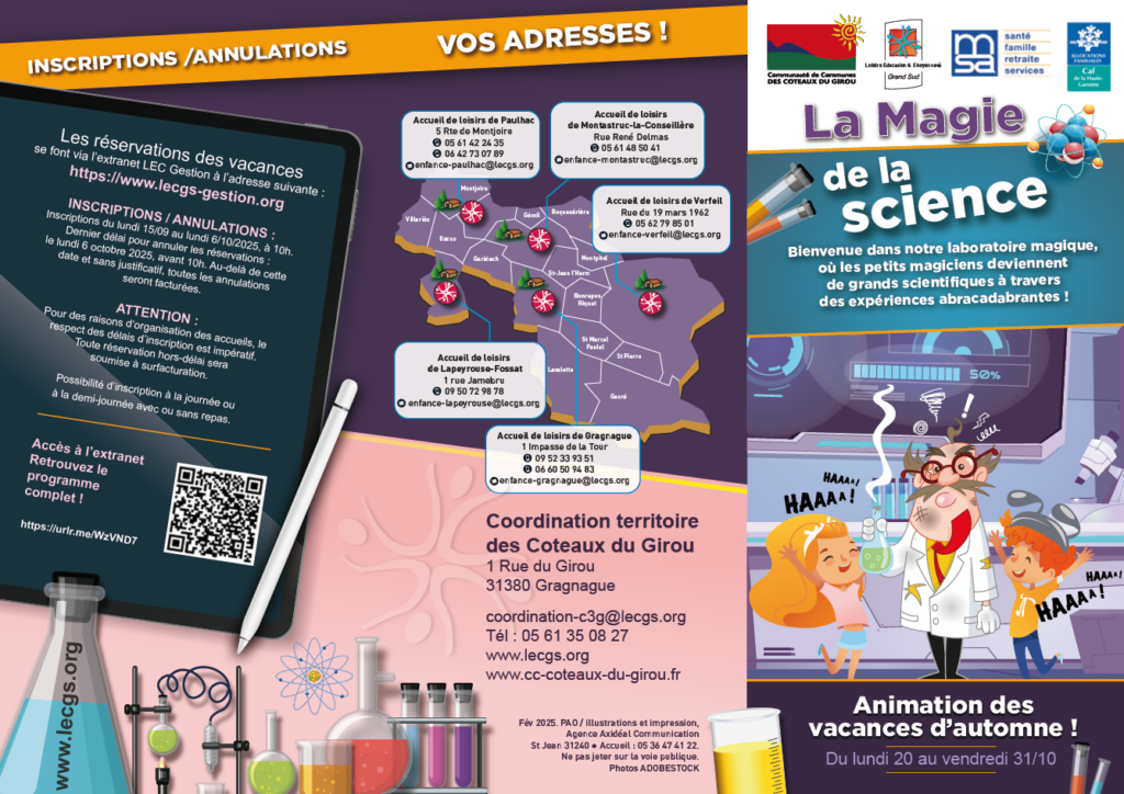 Visuel recto du dépliant du programme