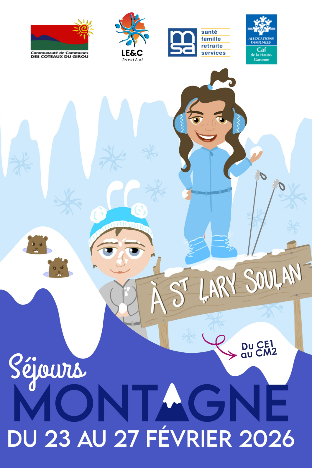 Illustration de Séjours hiver – Centres de loisirs