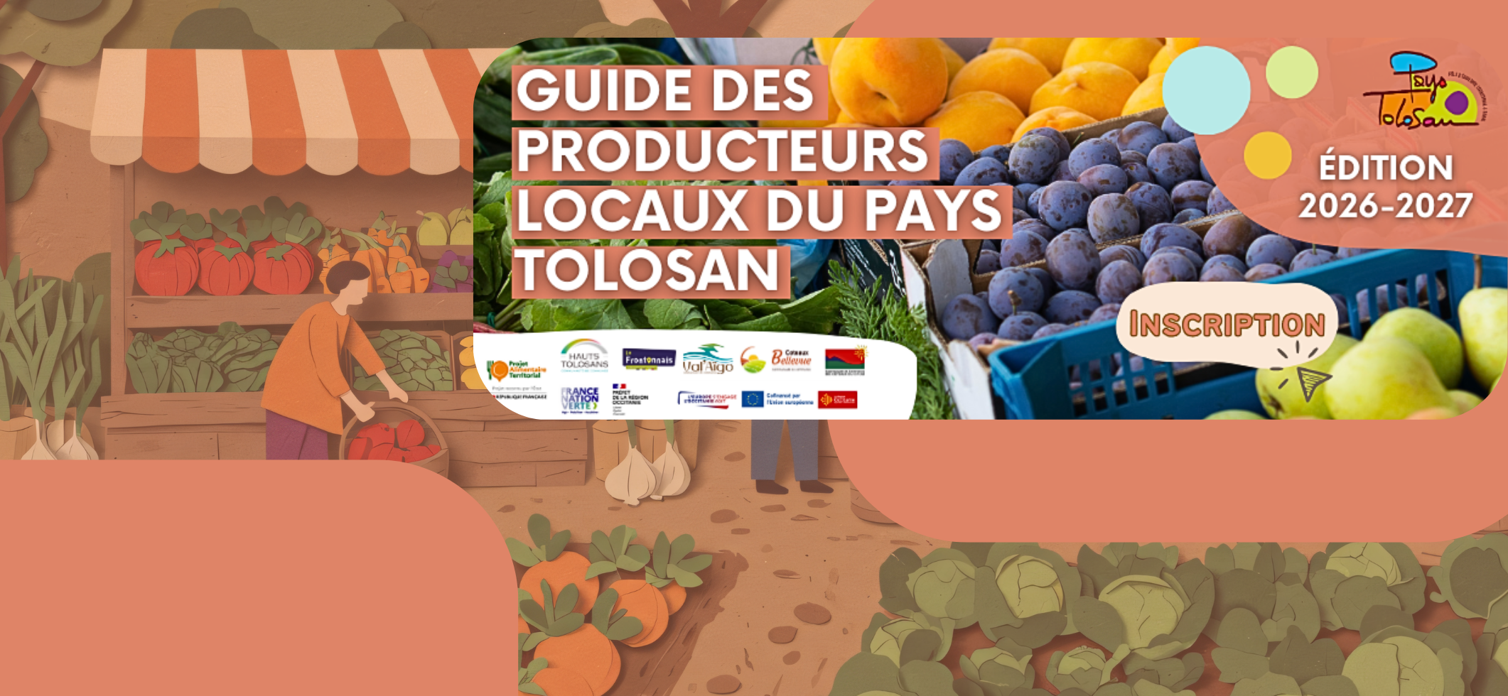 Illustration Appel à participation : Guide des producteurs locaux du Pays Tolosan