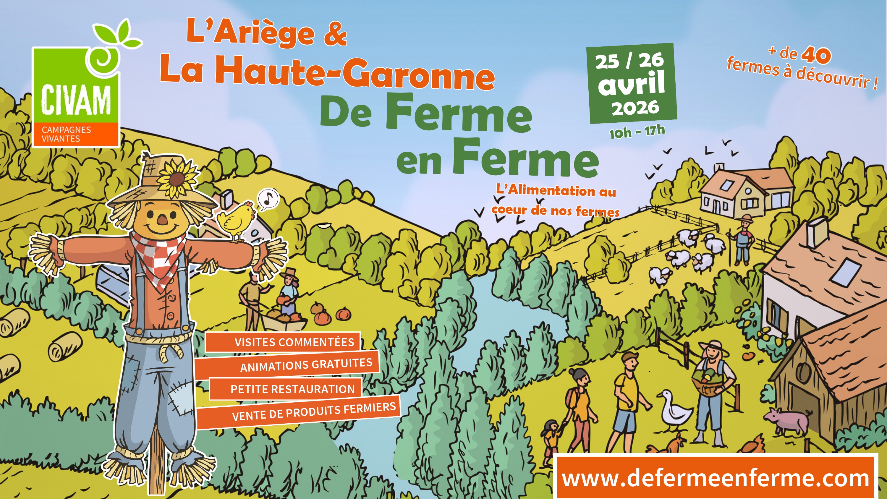 Illustration De Ferme en Ferme