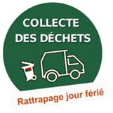 Image collecte des déchets rattrapage jour férié