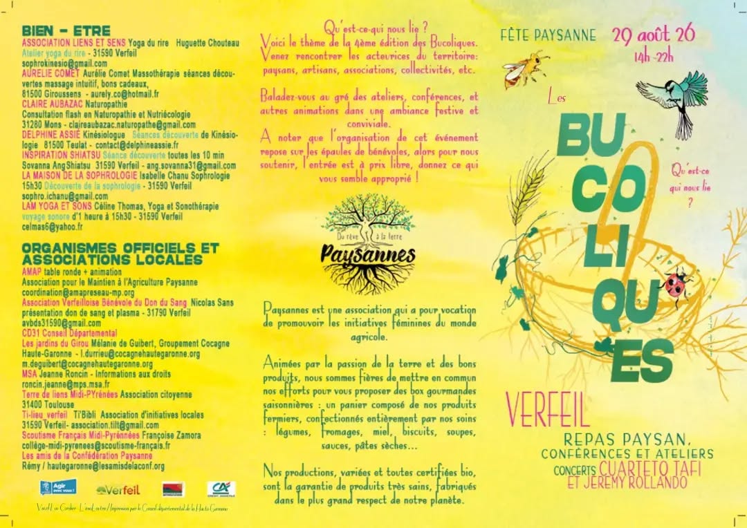 Illustration événement Festival Les Bucoliques à Verfeil