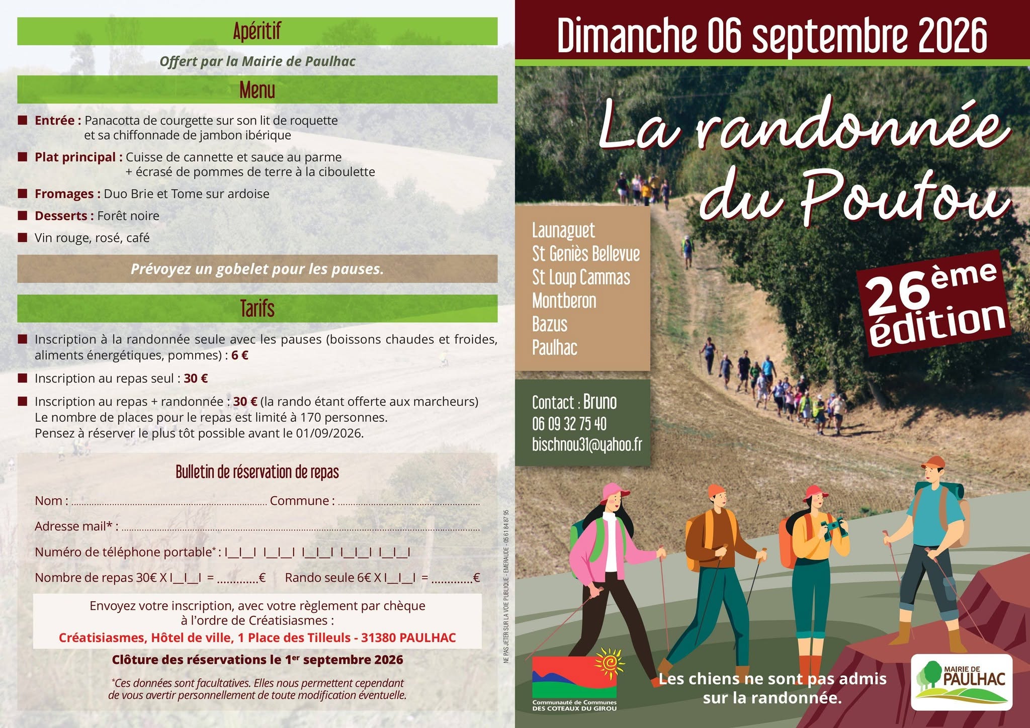 Illustration événement La Randonnée du Poutou – 26ème édition