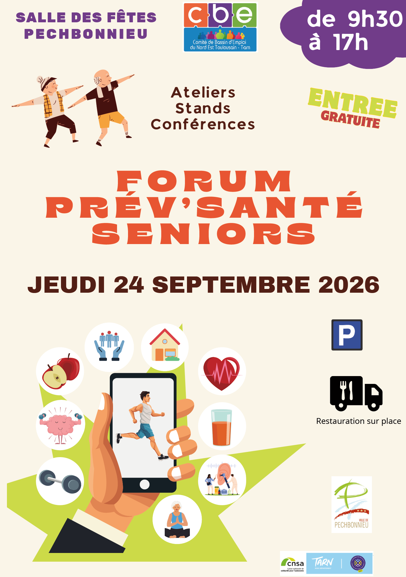 Affiche du Forum de Prévention Santé pour les séniors 2026