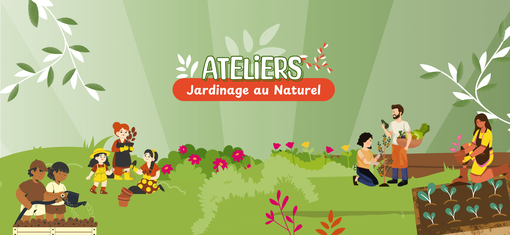 Illustration Ateliers jardinage au naturel