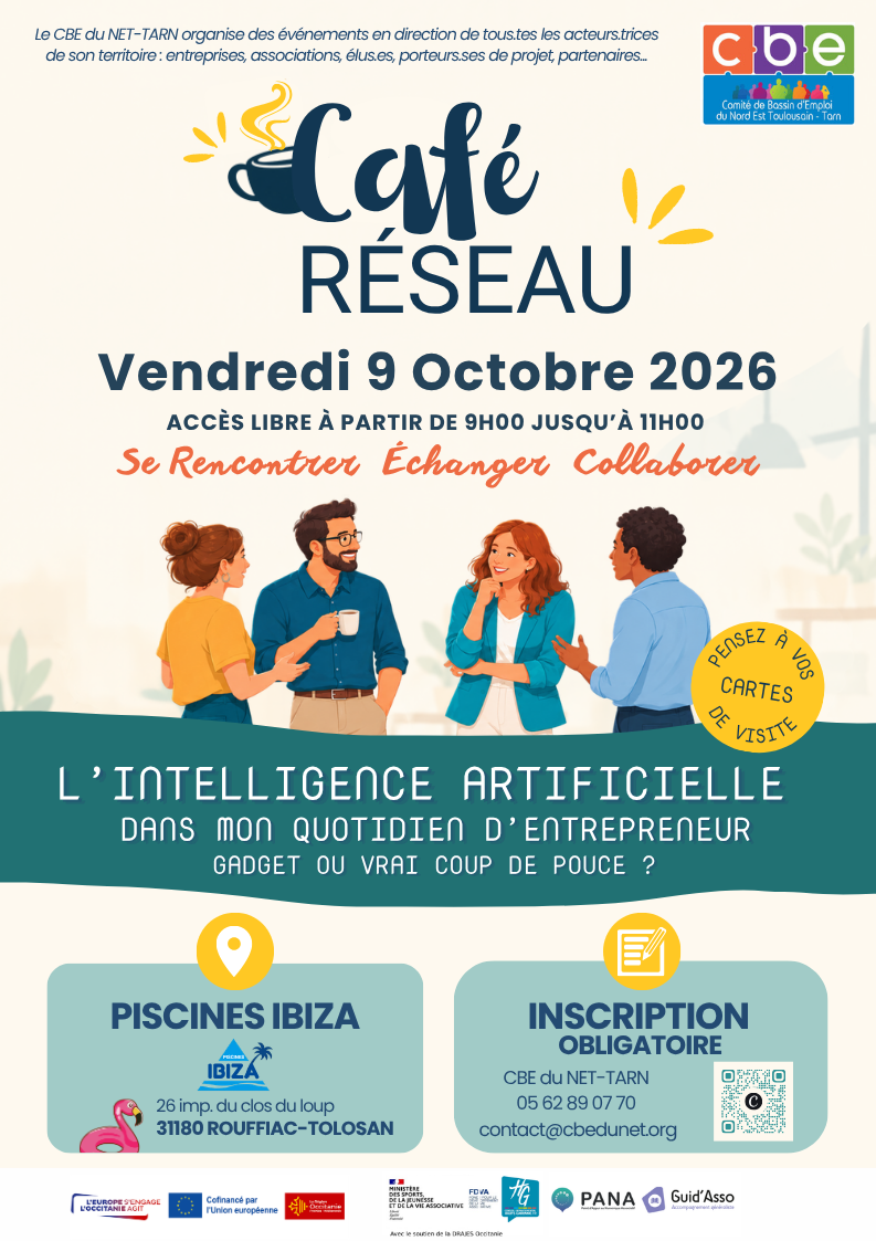 Affiche café réseau du 09 octobre 2026