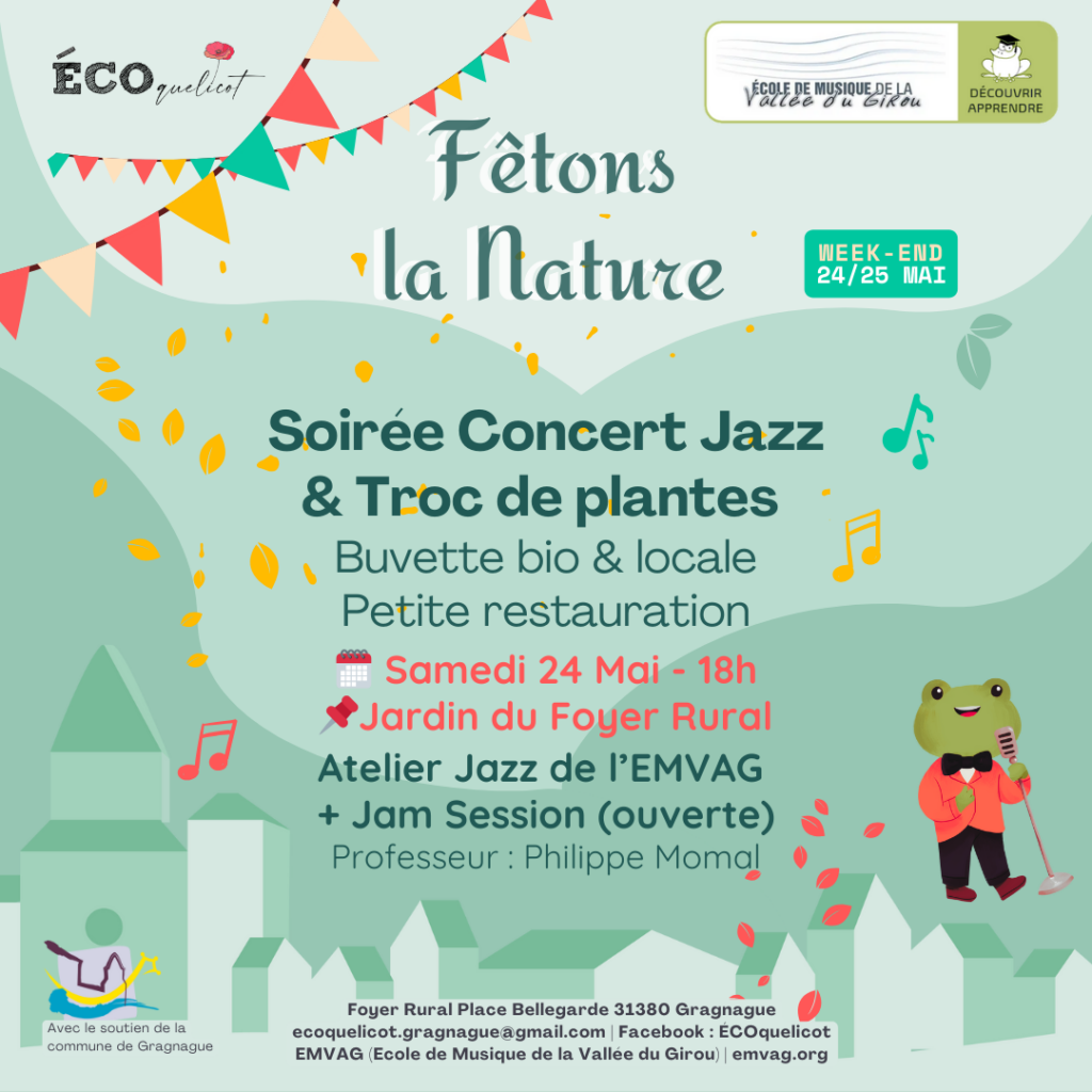 Illustration événement Fêtons la Nature : Soirée Concert Jazz & Troc de plantes