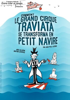 affiche décrivant un des spectacles programmés lors des théâtrales